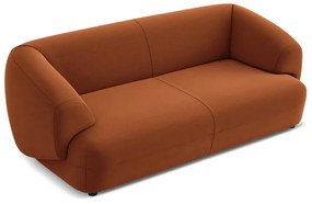 Pomarańczowa aksamitna sofa 212 cm Moana – Makamii