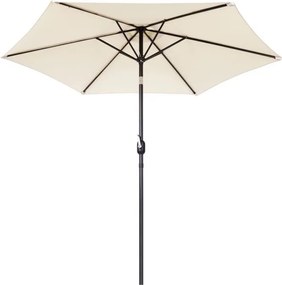 Duży parasol ogrodowy łamany, skośny SL-UM003C, beżowy