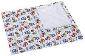 Bellatex Koc dziecięcy Bára Superbohater kot, królik, szop, 75 x 100 cm