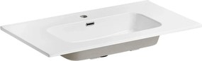 Biała ceramiczna umywalka meblowa 90 cm W1-D91