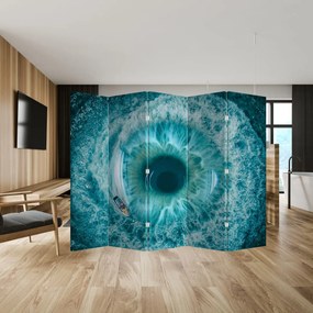 Parawan - Morze z łodzią (210x170 cm)