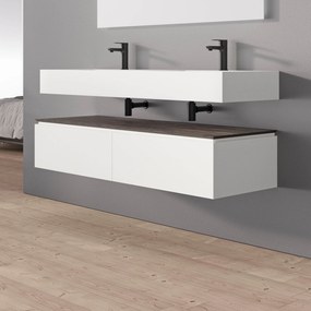 Szafka dolna Spring 1500Biały mat w brązowym dekorze
