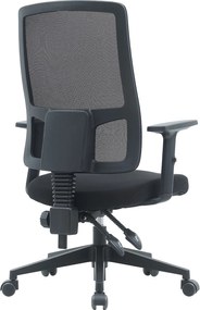 Fotel biurowy z oparciem z siatki Popstar Mesh, zgodny z normą BHP