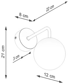 Biały kinkiet Beam – Nice Lamps