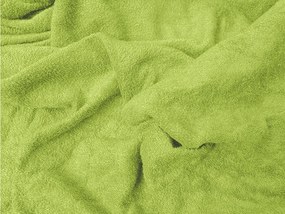 PrzytulneMieszkanie.pl Frotowe prześcieradło EXCLUSIVE jasnozielone 90 x 200 cm