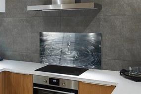 Szklany Panel Dynamika Kropli Wody