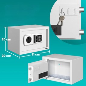 Deuba Elektroniczny sejf meblowy SAFETY, 31 x 20 x 20cm, srebrna