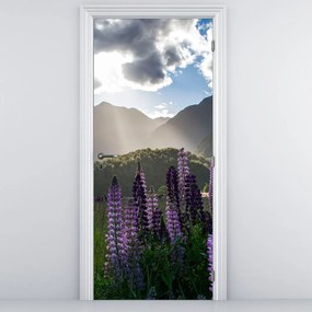 Fototapeta na drzwi - Sceneria łubinów (95x205cm)