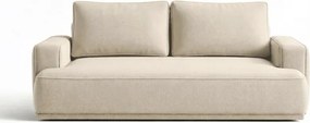 Sofa z Funkcją Spania CAMELIA Kremowa Boucle Nowoczesna
