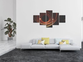 Obraz abstrakcyjnych linii (125x70 cm)