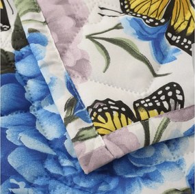 Letnia kołdra BUTTERFLY AND FLOWER 140x200 cm, kolorowa