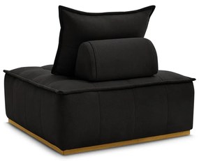 Czarny fotel z materiału bouclé Elisa – Bobochic Paris