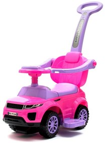Baby Mix Odpychacz dla dzieci z prowadnicą SUV 3w1, różowy