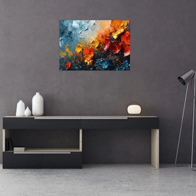 Obraz - Abstrakcyjny obraz kwiatów III. (70x50 cm)