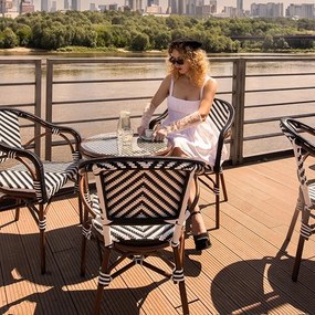 Krzesło kawiarniane w stylu paryskim Cafe Azure