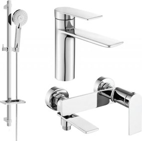 Mexen Zero DQ40 zestaw wannowy, chrom - 71103DQ40-00