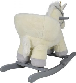 Pluszowy jednorożec na biegunach, 68 x 33 x 47 cm