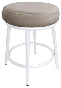 Taboret Ben noga metalowa biała MG09