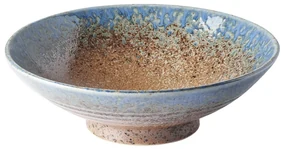 Beżowo-niebieska miska ceramiczna na ramen MIJ Earth &amp; Sky, ø 25 cm