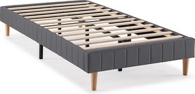 Podstawa kolumny z tapicerką Eris 90x190 cm w kolorze ciemnoszarym