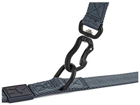 Ciemnoszara smycz przepinana długość 200 cm Modena Asphalt 25 mm – MiaCara
