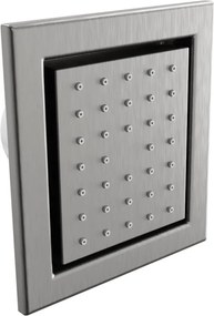Mexen Cube dysza boczna podtynkowa, gun gray szczotkowany - 79365-66