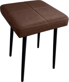 Taboret MAX podstawa czarna : Kolor Stelaża - Czarny , Kolor tkaniny - EKO-SKÓRA - 2D, Typ tkaniny - Eko-skóra
