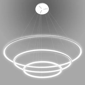 Biała lampa ściemnialna Ledowe Okręgi No.3 In 100 cm 4K
