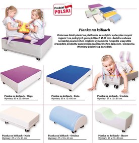 Siedzisko piankowe na kółkach Mobix Małe