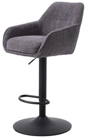 Szare hokery zestaw 2 szt. (wysokość siedziska 69 cm) Avola – Unique Furniture