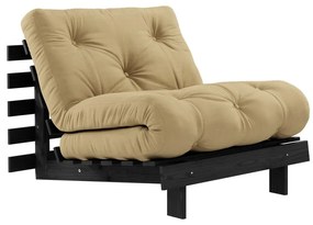 Musztardowy fotel Roots Black Night – Karup Design