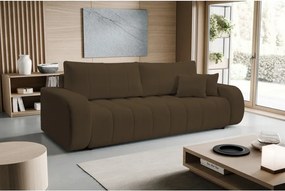 Sofa BALOO z funkcja spania i pojemnikiem BRĄZOWY LAMBI 04