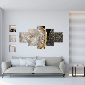 Obraz - Pień drzewa w kolażu 2 (125x70 cm)