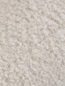 Sofa rozkładana Nubi trzyosobowa 140 cm z pojemnikiem - jasny beżowy boucle Quelle 03