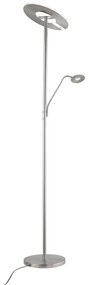 Lampa stojąca LED ze ściemniaczem w kolorze srebra (wysokość 180 cm) Dent – Fischer &amp; Honsel