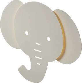 Dziecięca lampa ścienna beżowa z LED z 3-stopniowym ściemnianiem - Ellie the Elephant