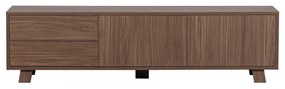 Naturalna szafka pod TV w dekorze orzecha 160x42 cm Seppe – WOOOD