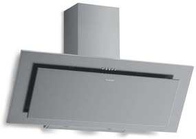 Klarstein Athena 90cm 404m³/h Okap Przyścienny Skośny Srebrny