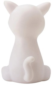Dziecięca lampka nocna LED CATTY 19cm, biała