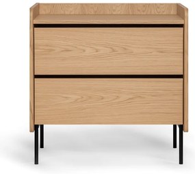 Wysoka komoda w dekorze dębu 80x82 cm Wrap – Bonami Selection