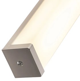 Nowoczesny Kinkiet / Lampa scienna łazienkowy stal 62cm LED IP44 - Cascada Nowoczesny Oswietlenie wewnetrzne