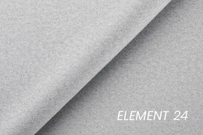 Łóżko kontynentalne Penia 160x200 z pojemnikami - popielaty welur hydrofobowy Element 24