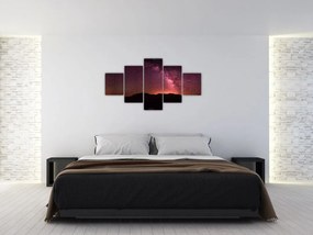 Obraz różowej Drogi Mlecznej (125x70 cm)