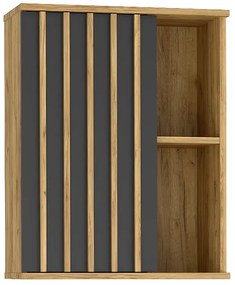 Komplet nowoczesnych mebli z lamelami L1-Z25