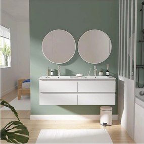 SORRENTO 120 cm podwójna szafka pod umywalkę z blatem ceramicznym
