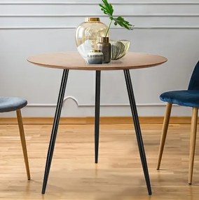 Okrągły stół na trzech nogach Sottile w stylu loft