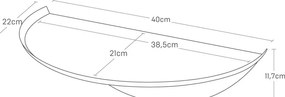 Czarna metalowa półka 40 cm Tower – YAMAZAKI