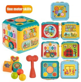 Woopie baby wielofunkcyjna kostka aktywności montessori 6w1 - 18m+