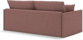 Różowa rozkładana sofa z tkaniny szenilowej 209 cm Shannon – Cosmopolitan Design