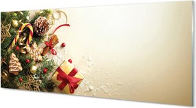 Panel szklany do Kuchni Zimowa Kompozycja z Piernikami